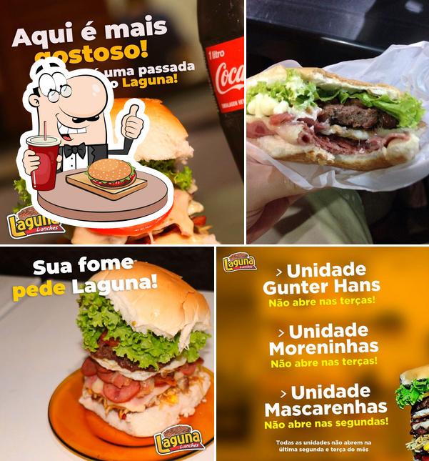 Consiga um hambúrguer no Laguna Lanches