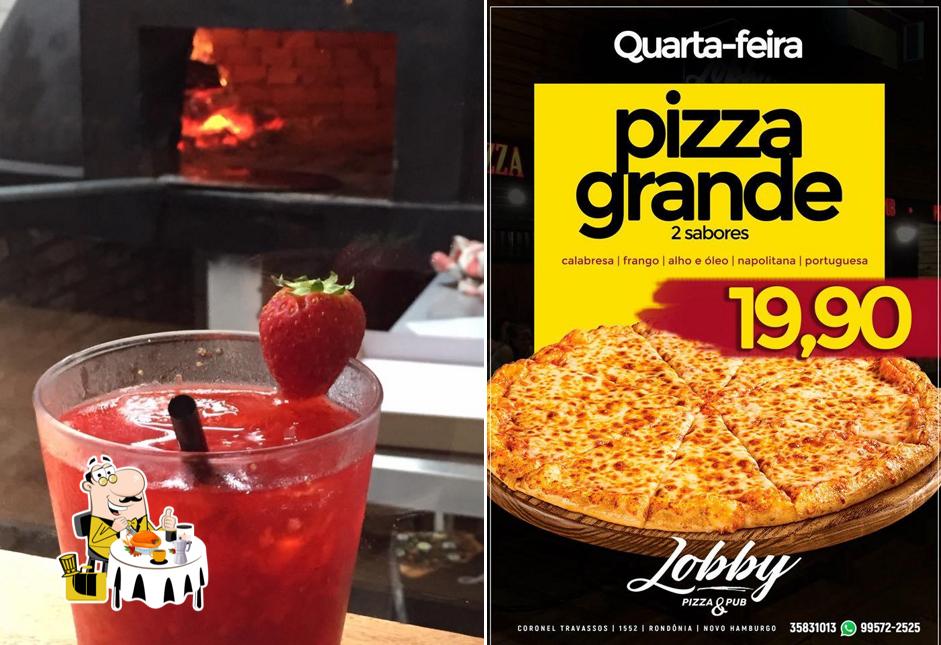 Comida em Lobby Pizza e pub