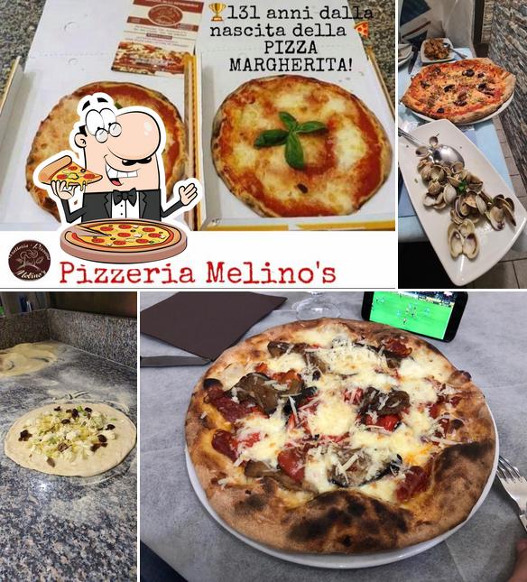 Try out pizza at Melino's