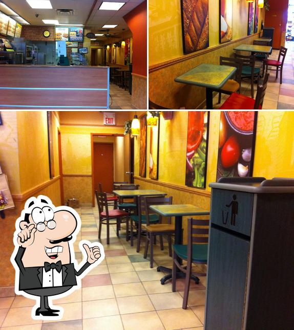 El interior de Subway