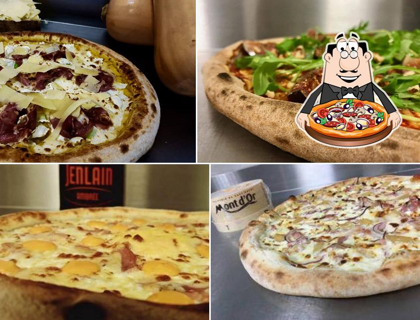 En Gusto pizza, puedes disfrutar de una pizza