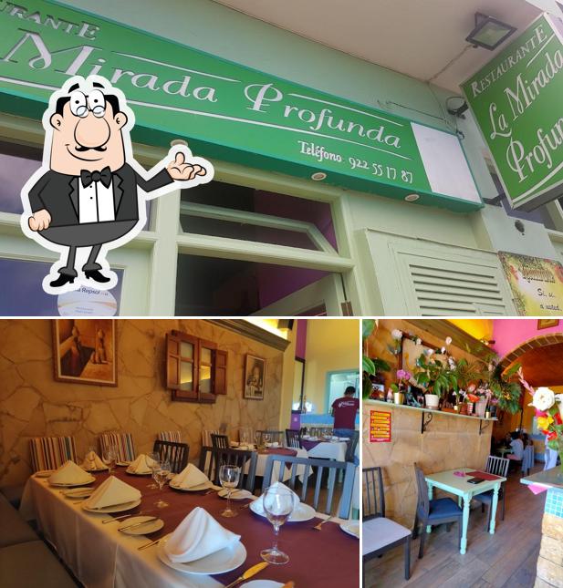 The interior of Restaurante La Mirada Profunda
