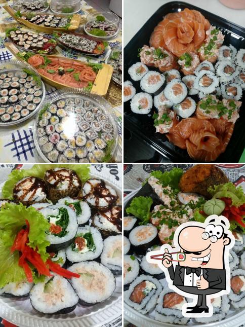 Escolha diversas opções de sushi