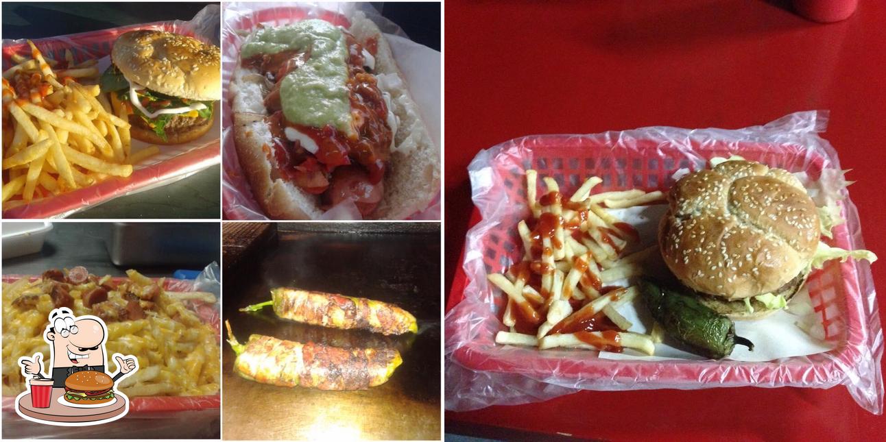 Get a burger at Yoyo's Hot Dog