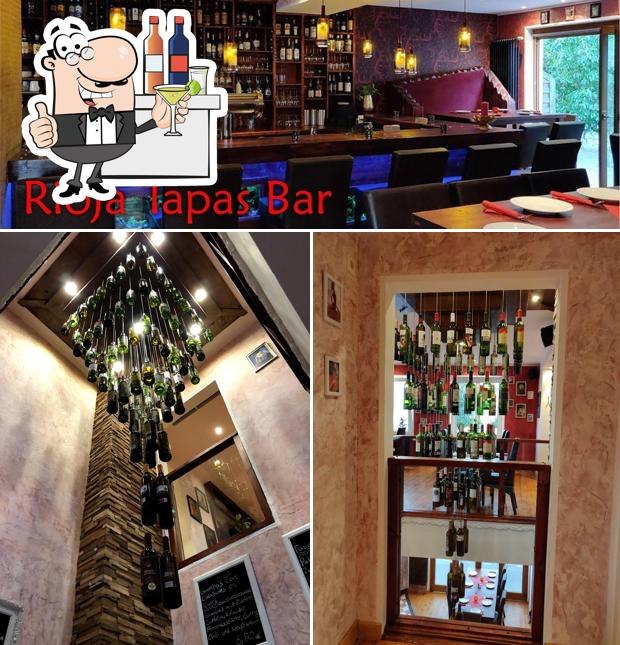 Among different things one can find bar counter and exterior at Rioja Tapas Bar