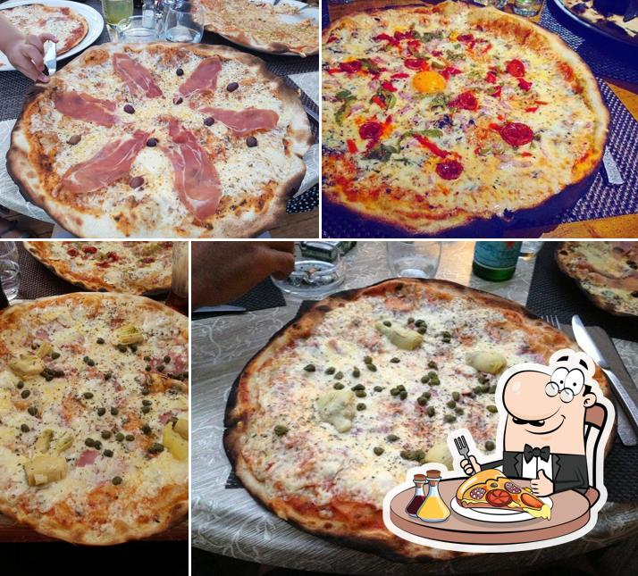 Choisissez des pizzas à Mick Elly