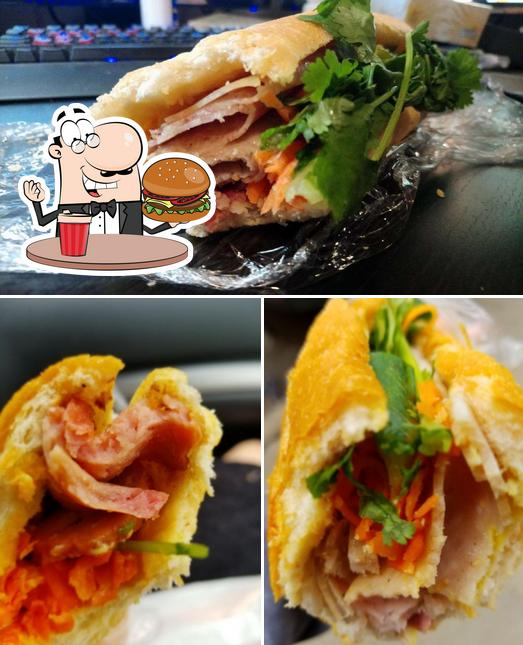 Try out a burger at Nhon Hoa Sandwich Bar