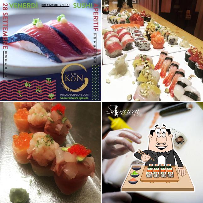 Scegli le diverse opzioni di sushi