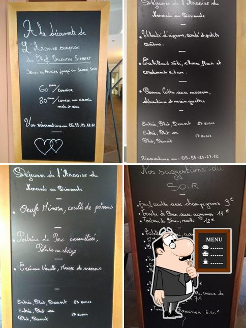 Découvrez le menu du jour sur le tableau