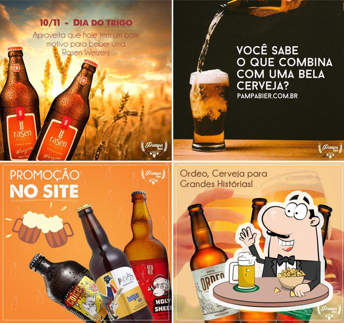 Pampa Bier serve uma variedade de cervejas