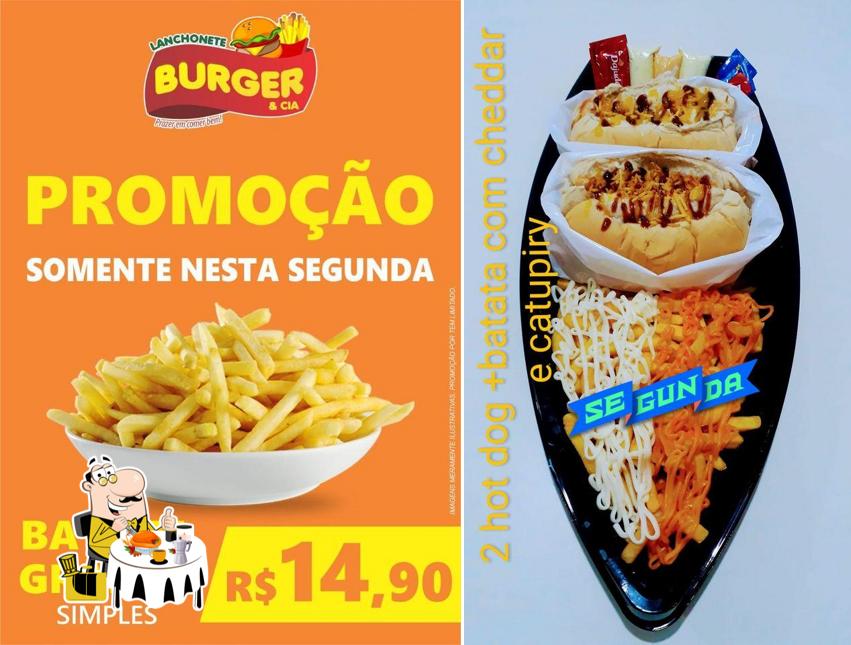 Comida em Lanchonete Burger & Cia