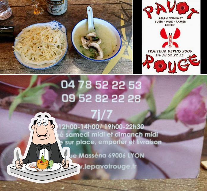 Food at Le Pavot Rouge