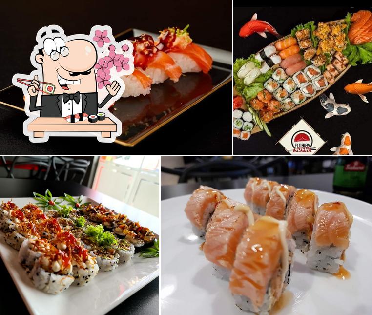 Peça diversas opções de sushi