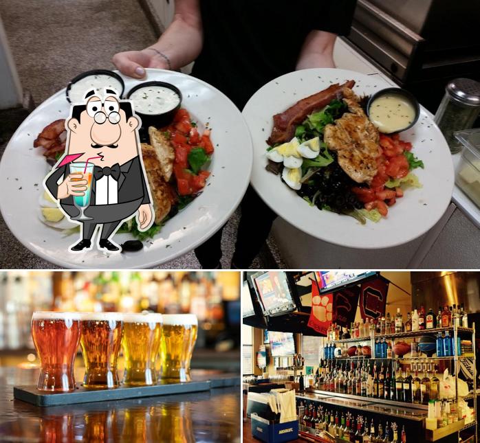 This is the photo displaying drink and food at Towne Tavern at Rock Hill