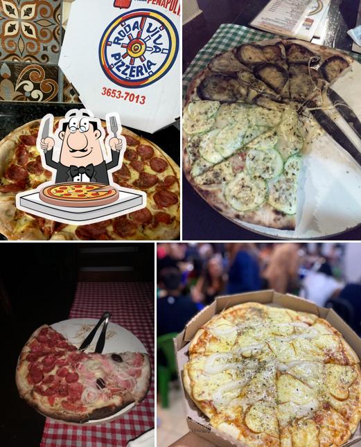 Escolha diferentes estilos de pizza