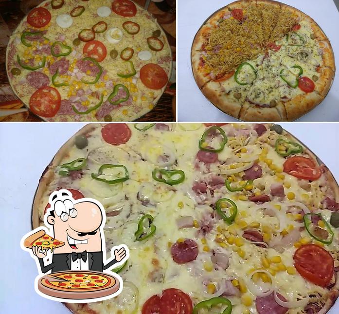 Consiga diferentes variedades de pizza