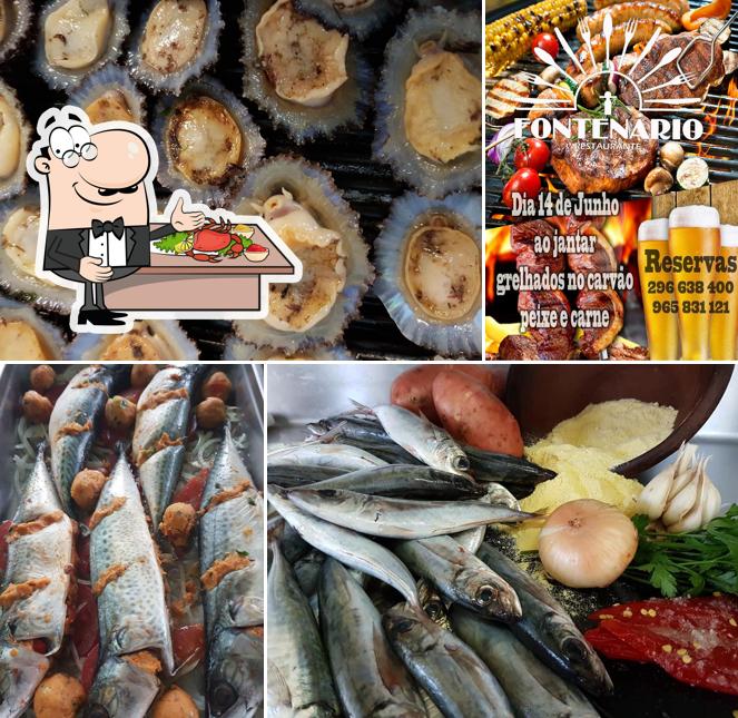 Peça frutos do mar no Restaurante Fontenário