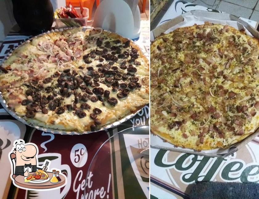 Escolha pizza no Pizzaria Aspir