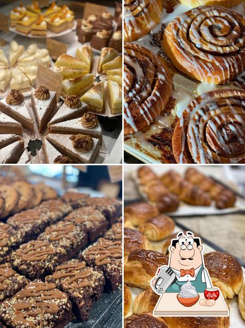 Maxime Boulangerie Café Gambetta sert une sélection de plats sucrés