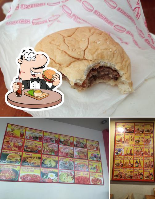 Try out a burger at Pizzaro Pizza Lacson