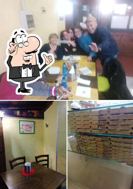 Gli interni di Pizza Party