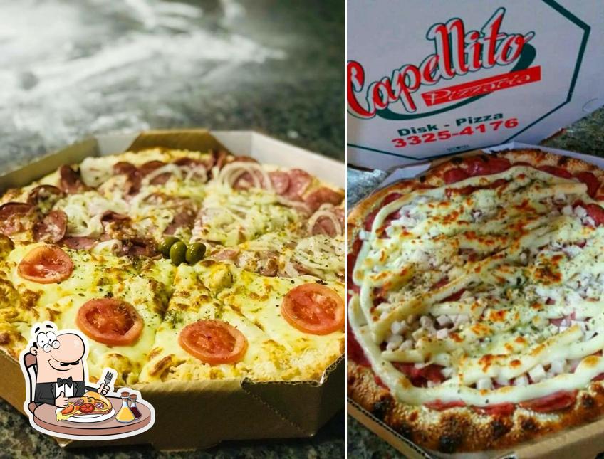 Consiga pizza no Pizzaria Capellito