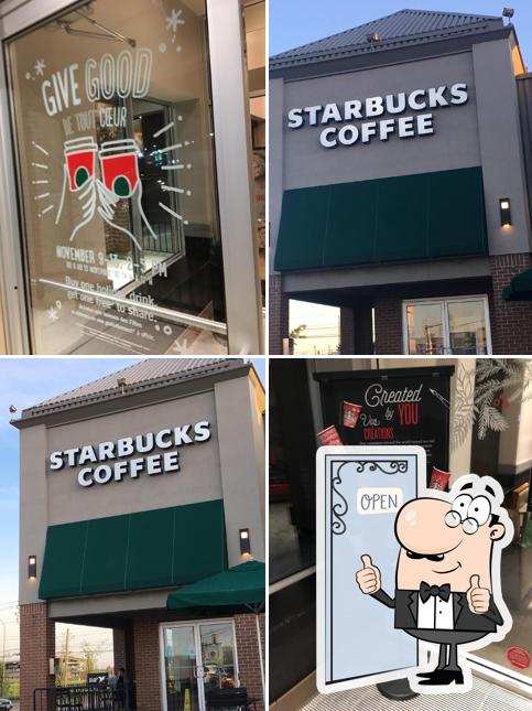 Look at the photo of Starbucks