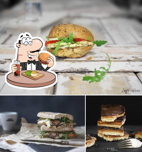 Try out a burger at Caffè Nero