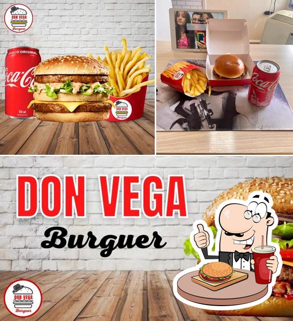 Consiga um hambúrguer no Don Vega Burguer