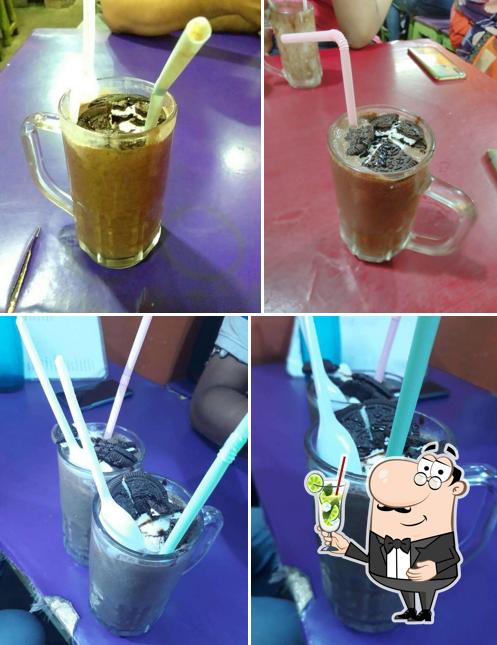 Mahalaxmi fast food shop serves a variety of drinks