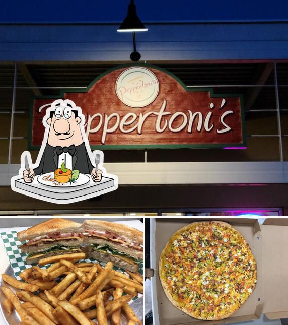 Nourriture à Peppertoni's Pizza