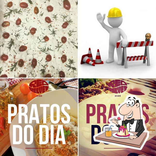 Red Velvet Café & Bistrô serve uma seleção de pratos doces