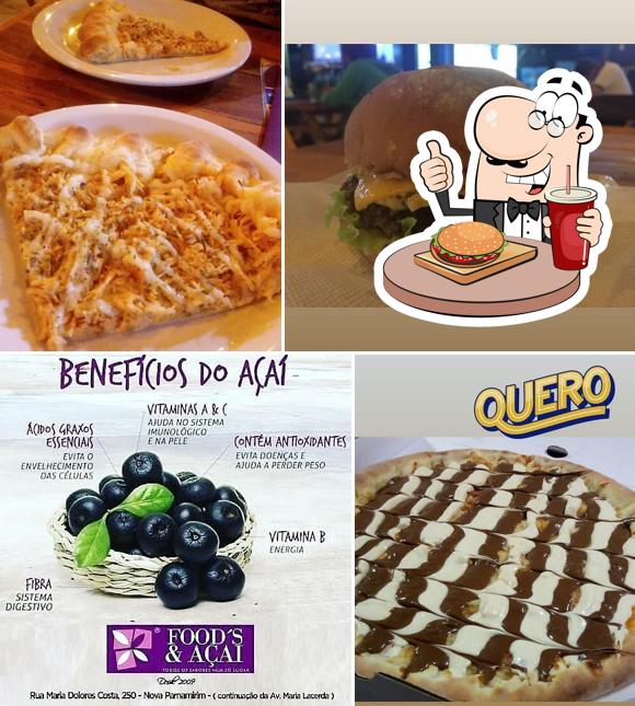 Hambúrguer em Food's & Açai