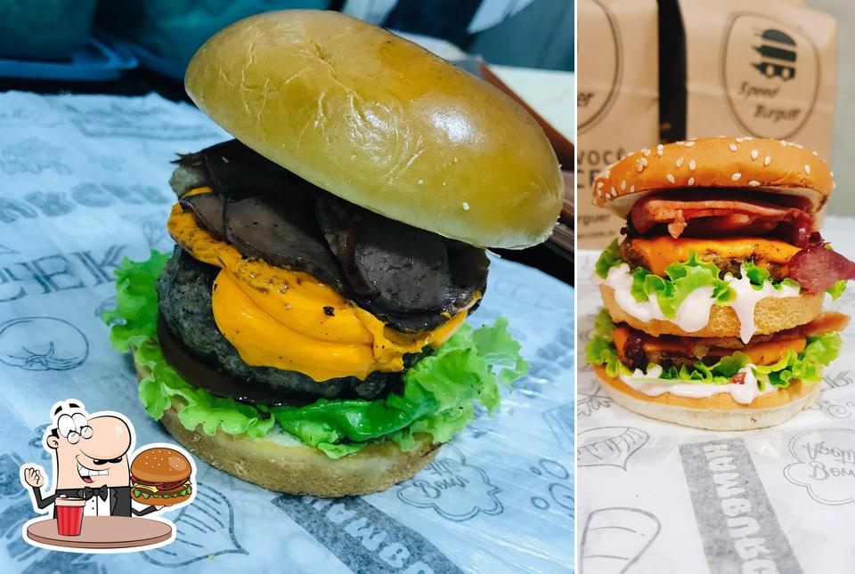 Peça um hambúrguer no Speed Burguer Food Park Nobre