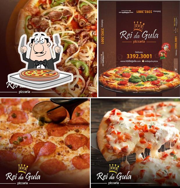 Peça pizza no Rei da Gula Pizzaria