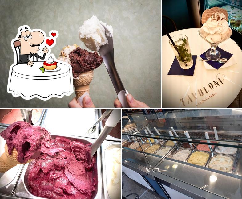 Tavoloni bar gelateria serve un'ampia varietà di dessert