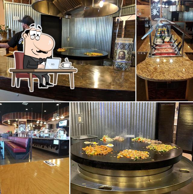 The interior of Lee's Mongolian Grill