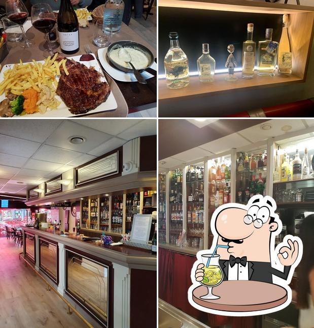 Mira las fotografías donde puedes ver bebida y barra de bar en Restaurant Le Bérénice - Spécialités Savoyardes & Cuisine Française