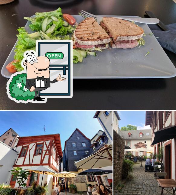 Take a look at the photo displaying exterior and sandwich at Lille Hus ALTSTADT Mainz