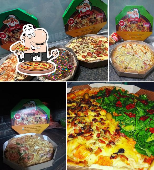 Experimente pizza no Divina pizza