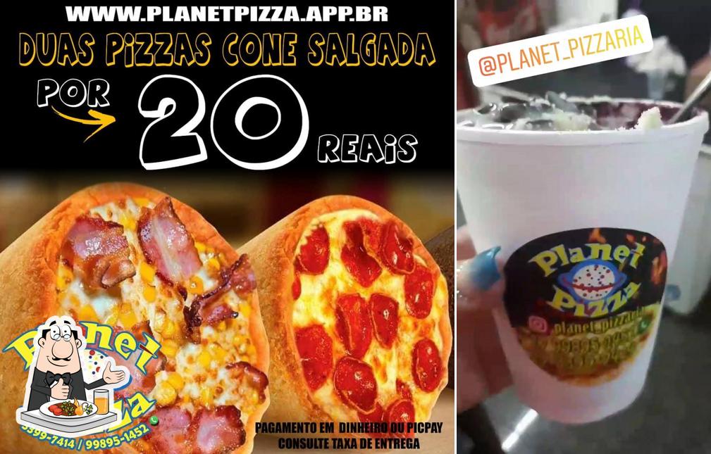 Comida em Planet Pizza