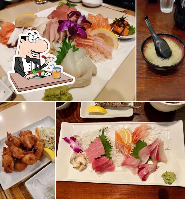 Еда в "Sankyu Sushi Japanese Restaurant"