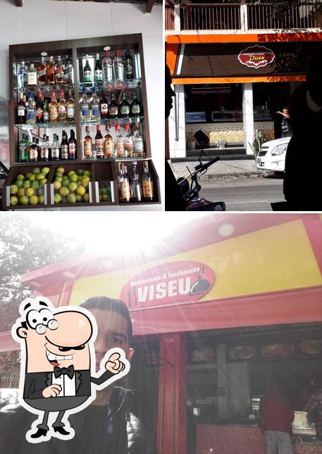 Esta é a ilustração apresentando exterior e cerveja no Lanches Viseu