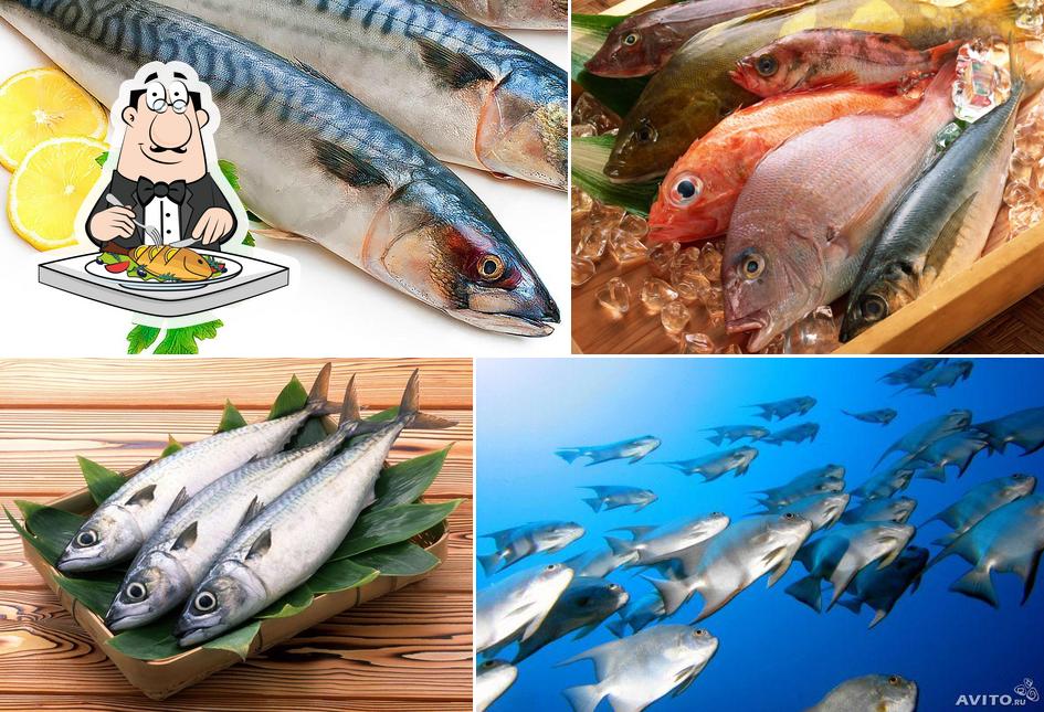 Свежая рыба и морепродукты sert un menu pour les amateurs de poissons