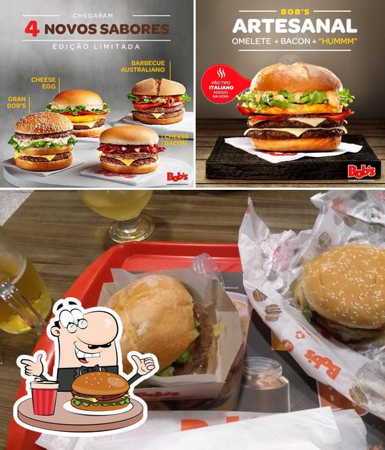 Os hambúrgueres do Bob's Burger - Shopping Boulevard Garden Araxá irão satisfazer uma variedade de gostos