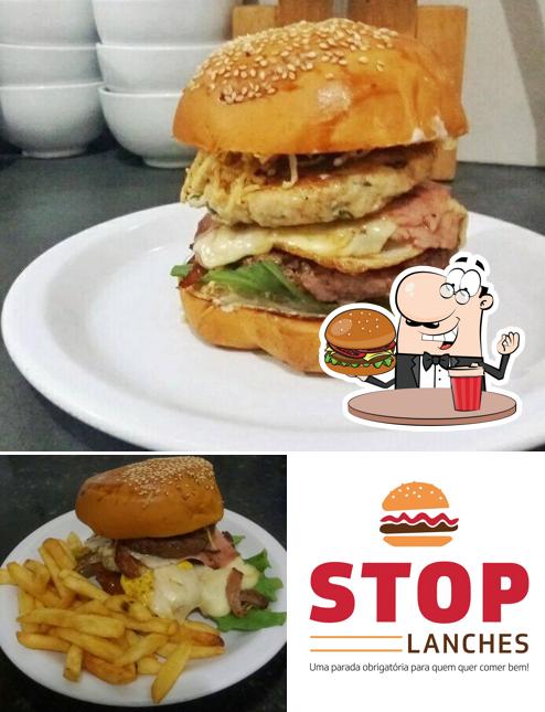 Os hambúrgueres do top Lanches irão saciar uma variedade de gostos