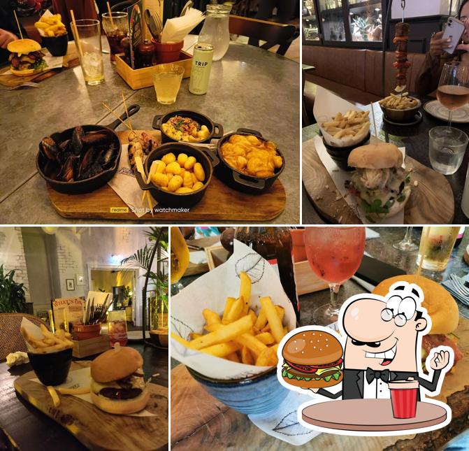 Try out a burger at The Botanist Cardiff