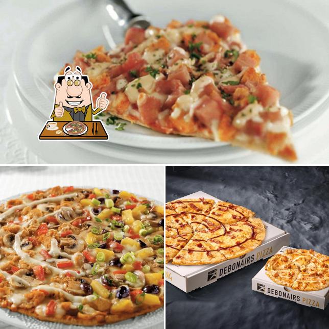 A Debonairs Pizza, vous pouvez essayer des pizzas