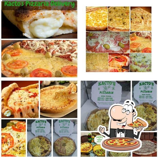 Consiga pizza no Kacto's Pizzaria