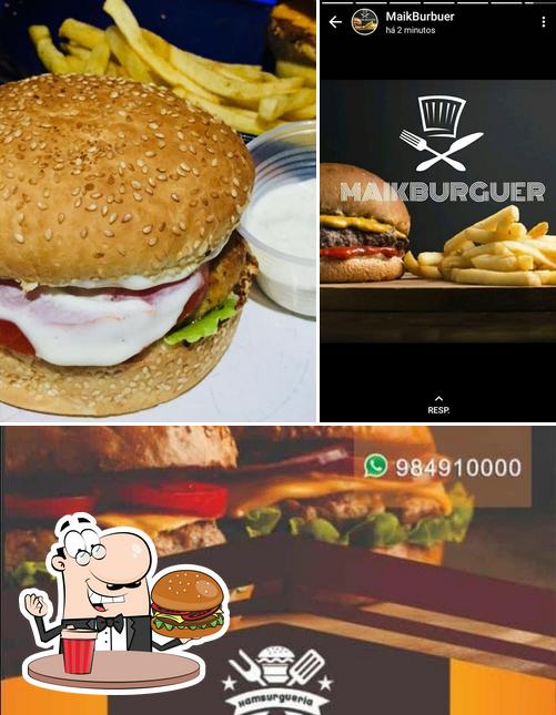 Experimente um hambúrguer no Maikburguer